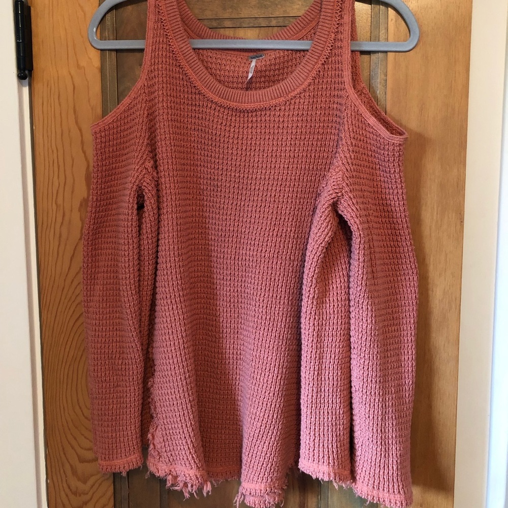 Free People Cold Shoulder Sweater